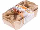 2 Backk&ouml;rbchen + 4 Backpapiereinleger 18 x 11 cm...