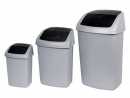 Abfallbeh&auml;lter Curver silber 50 ltr. mit...