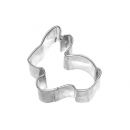 Ausstechform Hase liegend Edelstahl 7 cm