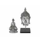 Buddha silber 11x7x18cm