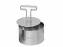 Dessertringe mit Stempel 9 cm 2 Stk. Edelstahl
