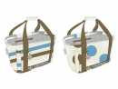 Einkaufskorb Streifen blau 45x27x26 cm