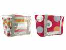 Einkaufskorb Streifen rot 45x27x26 cm