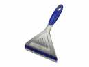 Eiskratzer mit gummiertem Griff 23x16 cm blau silber