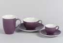Espressountere ø 12 cm Doppio lila Porzellan...