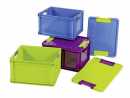Eurobox Multibox mit Deckel 28 ltr. 43x34x23,5 cm
