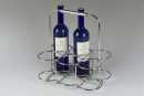 Blomus Flaschenkorb Wires aus Metalldraht verchromt...