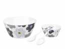 Salatbesteck Campinggeschirr Blumen 25,5 cm Melamin