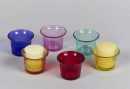 Glas-Votivleuchter sortiert 6 x 4 cm