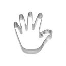 Keksausstecher Ausstechform Hand gro&szlig; Wei&szlig;blech 8,5 cm Birkmann