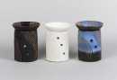 Keramik-Duftlampe Rillendekor sortiert 12 cm