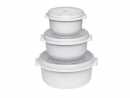 Mikrowellengeschirr Set weiß 0,5 ltr. 1 ltr....