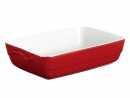 Pyrex Br&auml;ter Auflaufform rot 30x20 cm rund