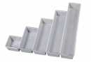 Schubladeneinteiler Kunststoff silber 23x8 cm