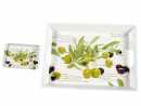 Melamin Tablett Serviertablett Oliven 21x15 cm