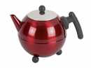 Teekanne Duet Bella Ronde Bredemeijer rot metallic 1,2 l
