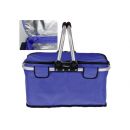 Aluminium Thermo Einkaufskorb blau 48x28x9 cm 26 ltr.