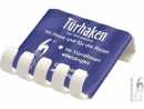 T&uuml;rhaken 5 Stk. wei&szlig; 85 mm Hansi