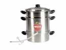 Weck Saftgewinner Entsafter Edelstahl 26 cm