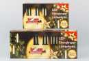 Weihnachts-Lichterkette LED-Riffelkerzen Hellum 15-tlg.