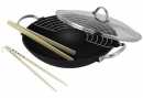 Wok Gusseisen Lhasa Beka mit Glasdeckel &oslash; 30 cm