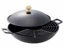 Wok aus Gusseisen mit Zubeh&ouml;r 5 tlg. 36 cm