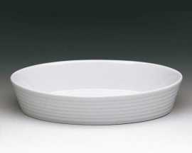 Auflaufform K�chenprofi Porzellan Bauernform Burgund oval 35 cm