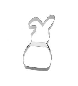 Ausstechform Hase mit Schlappohr Edelstahl 19,5 cm