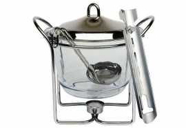 Edelstahl-Feuerzangenbowle Hot Pot Assheuer + Pott � 23 cm , H 26 cm