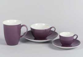 Espressoobere Doppio lila Porzellan Rizenhoff & Breker