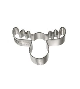 Keksausstecher Ausstechform Elchkopf Edelstahl 6,5 cm Birkmann