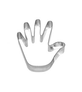 Keksausstecher Ausstechform Hand gro� Wei�blech 8,5 cm Birkmann