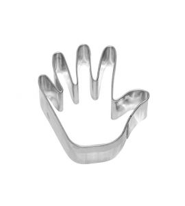 Keksausstecher Ausstechform Hand klein Wei�blech 6,5 cm Birkmann