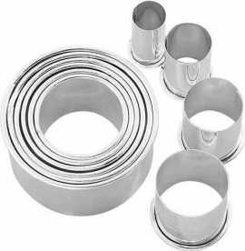 Keksausstecher Ausstechform Kreis glatt Edelstahl 10 cm, H�he 4,5...