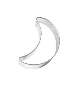 Keksausstecher Ausstechform Mond, ohne Gesicht Edelstahl 7 cm Birkmann