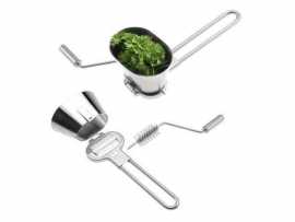 Kr�uterm�hle mit Kurbel Edelstahl
