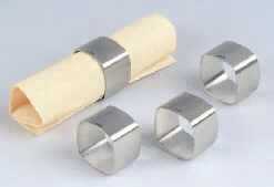 Serviettenringe eckig - Set � 4 St�ck Cilio