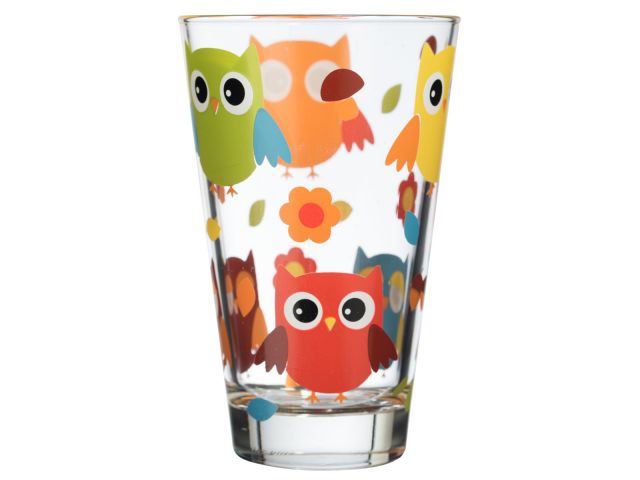 Wasserglas Trinkglas Longdrinkglas Saftglas Eule Wassergläser - Kochg