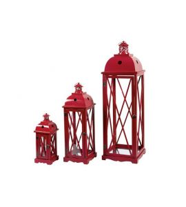 3SZ Holzlaterne London rot
