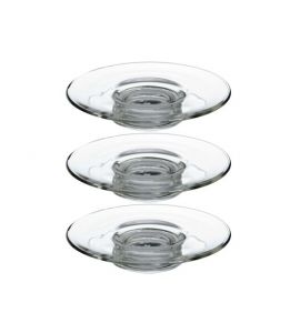 3er-Set Rastal Untertasse aus Glas für Kenia Slim...