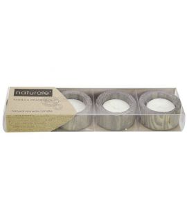 4 Teelichthalter mit Sojawachs