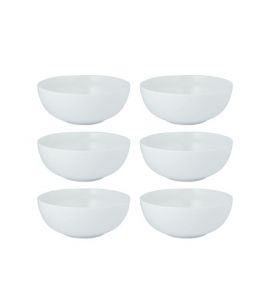 6 Schalen Tavola Dessertschalen Müslischalen Porzellan weiß