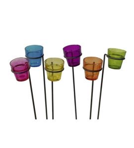6SZ Windlichtstecker bunt