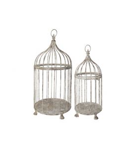 Antik-Eisen 2er Set Vogelkäfig