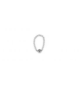 Armband, 4-f, m. weißen Perlen
