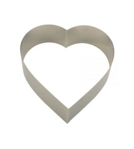 Backform Backring Herz 26x7 cm Edelstahl