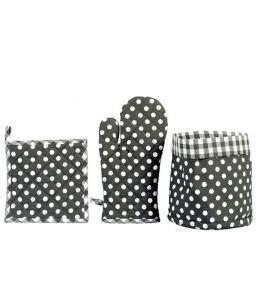 Backofenhandschuh Punkte/Karo