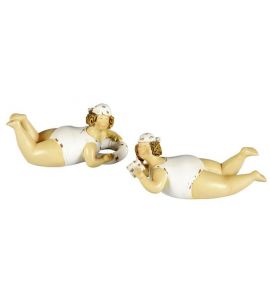 Badenixe liegend 2sort. H9cm