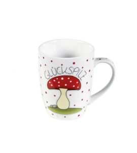 Becher Glückspilz H 11cm