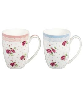 Becher Rose sort. H10cm